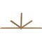 Ekena Millwork Kennewick Timber Gable Bracket, Western Red Cedar, 108"W x 54"H x 1 1/2"D x 3 1/2"F, 12/12 Pitch GBW108X54X0204KEN00SWR - alternate 3